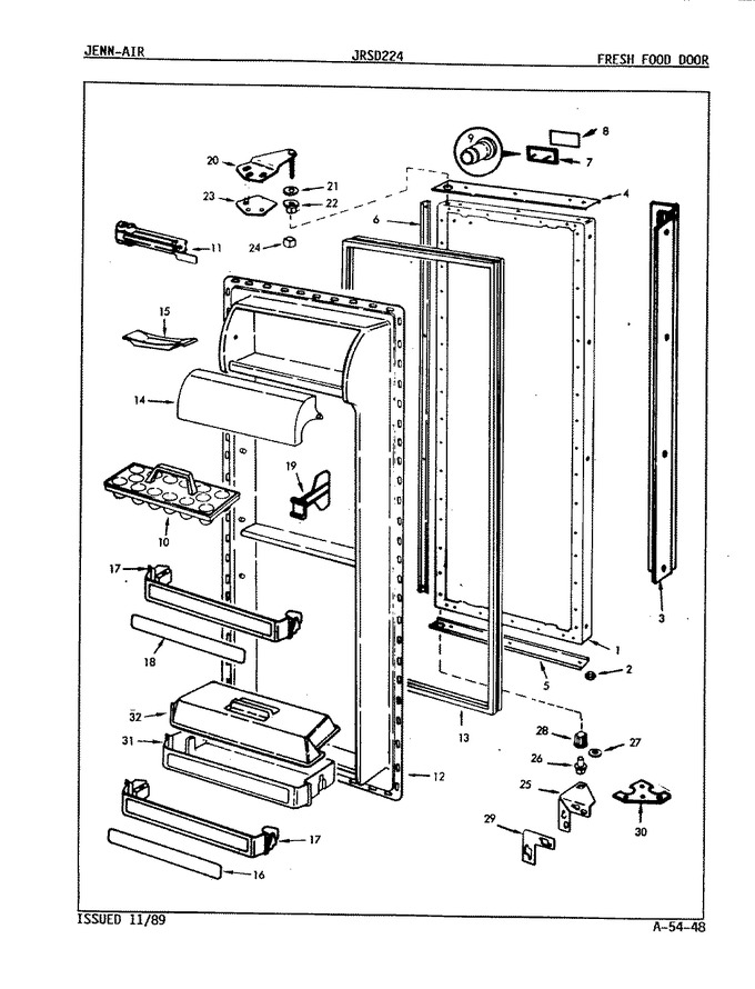 Diagram for JRSD224W (BOM: 8N61A)