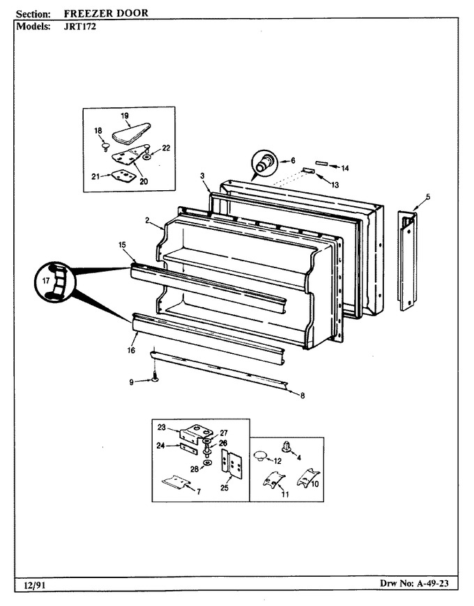 Diagram for JRT172R (BOM: AJ21B)