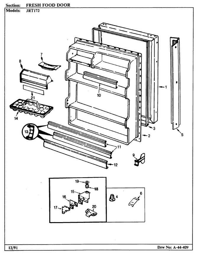 Diagram for JRT172R (BOM: AJ21B)