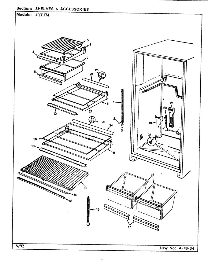 Diagram for JRT174 (BOM: CJ23A)