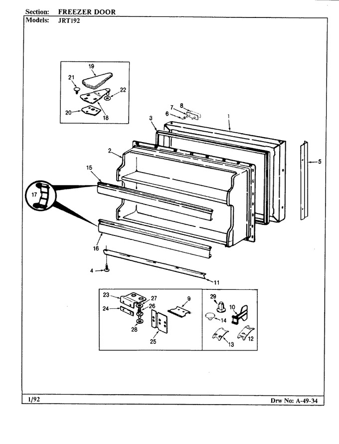 Diagram for JRT192 (BOM: AJ51C)