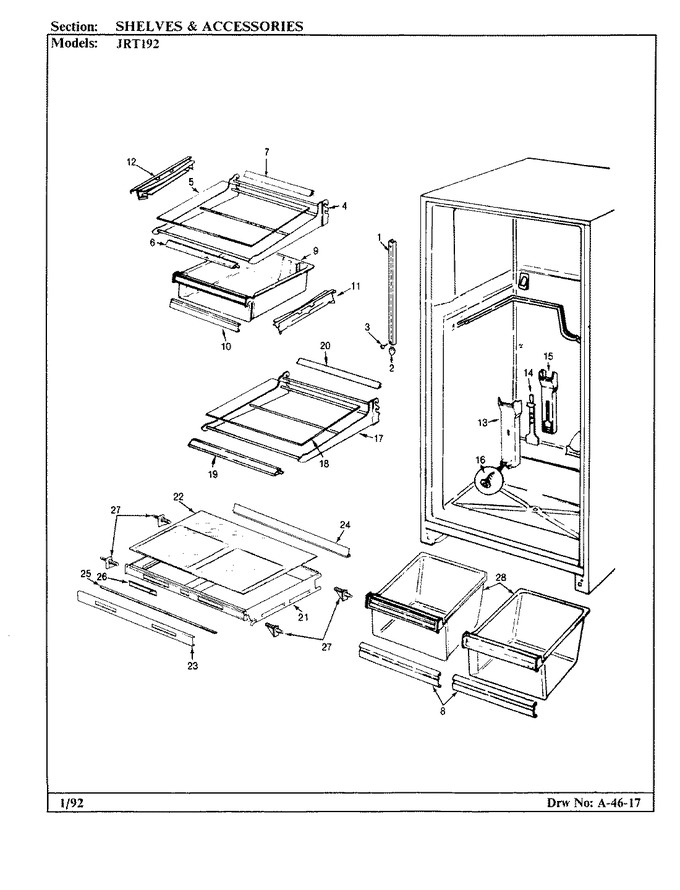 Diagram for JRT192 (BOM: BJ51B)