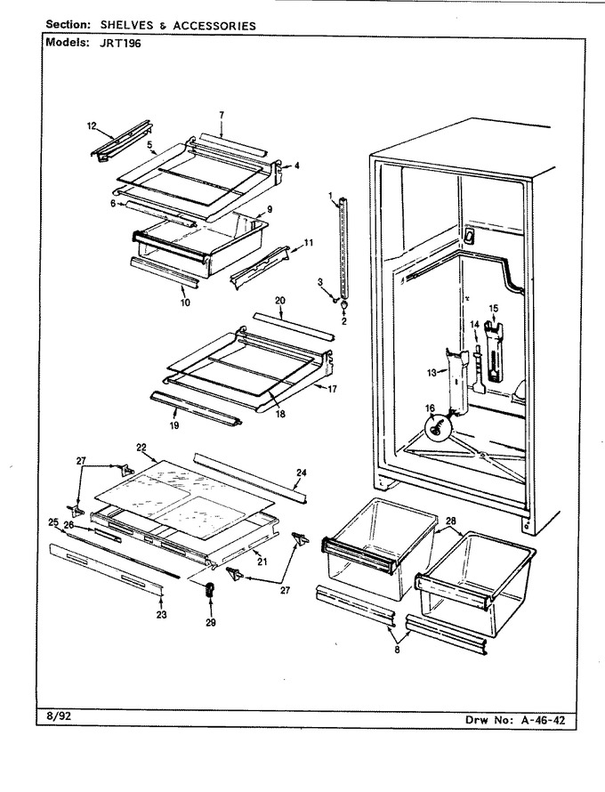 Diagram for JRT196 (BOM: BJ55B)
