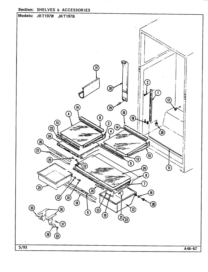 Diagram for JRT197B (BOM: DE79A)