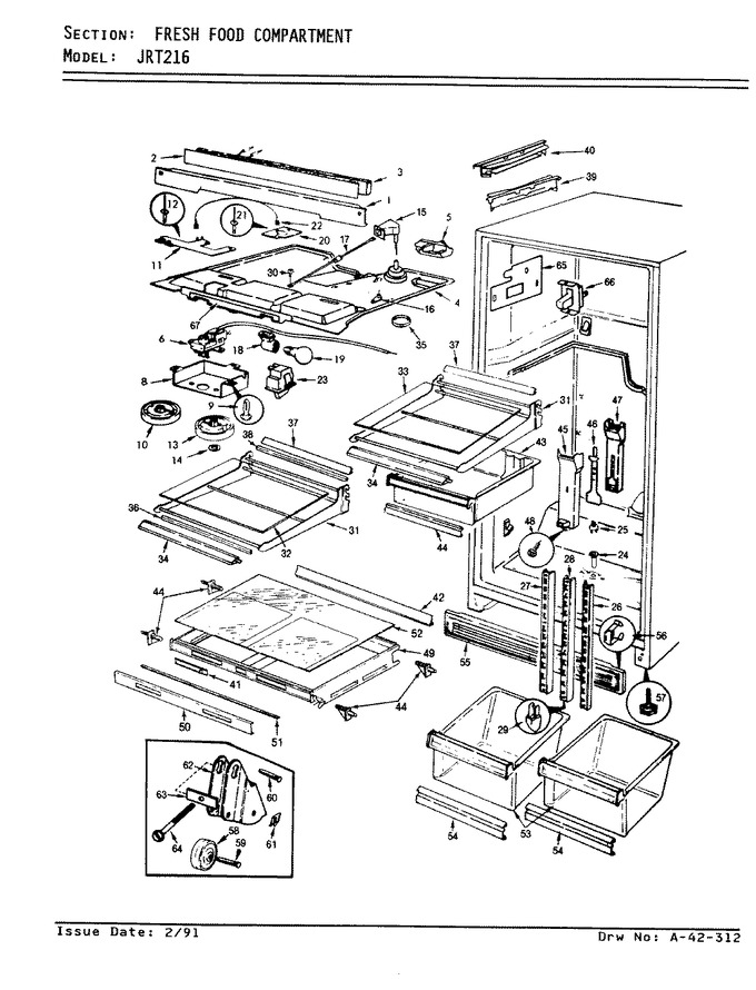 Diagram for JRT216 (BOM: AJ73B)