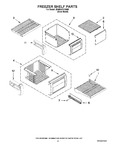 Diagram for 03 - Freezer Shelf Parts