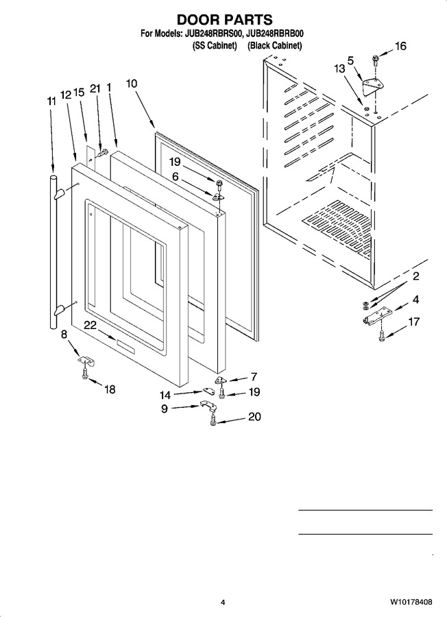 Diagram for JUB248RBRB00
