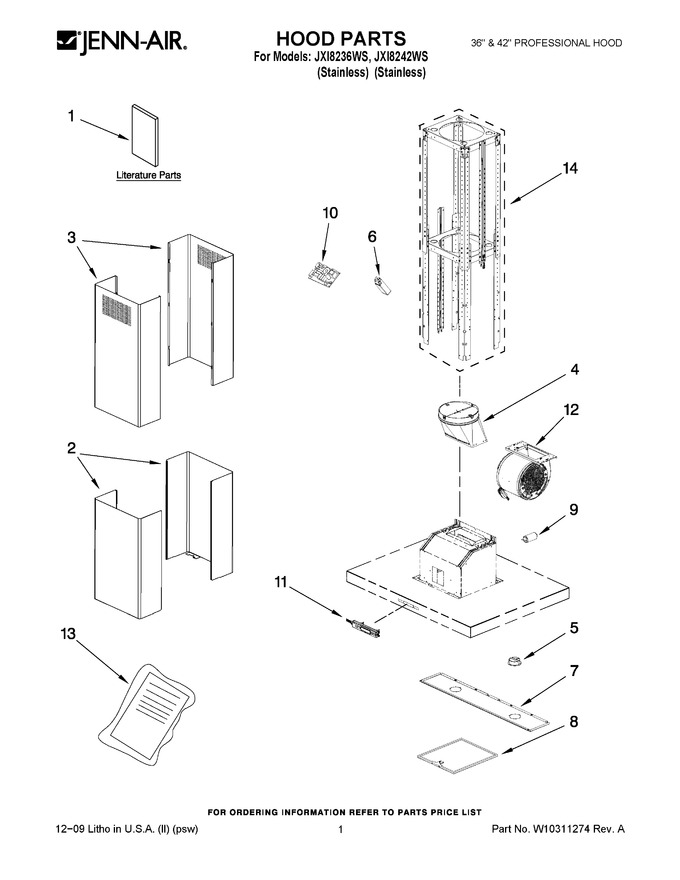 Diagram for JXI8236WS