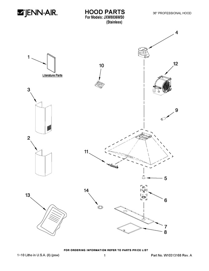 Diagram for JXW8836WS0