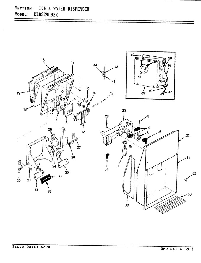 Diagram for KBDS24L92KW (BOM: AP82A)
