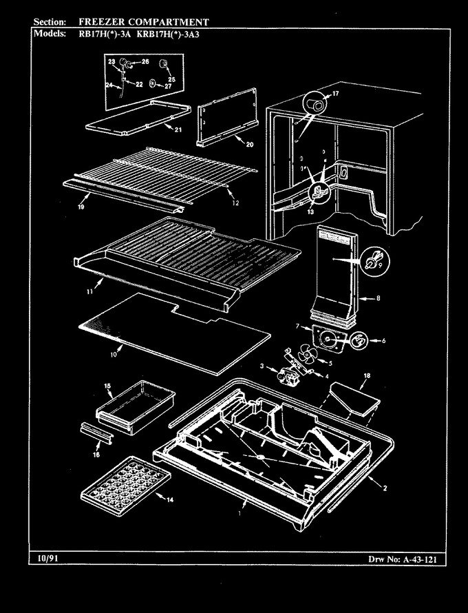 Diagram for KRB17HA-3A3 (BOM: 9D30A)