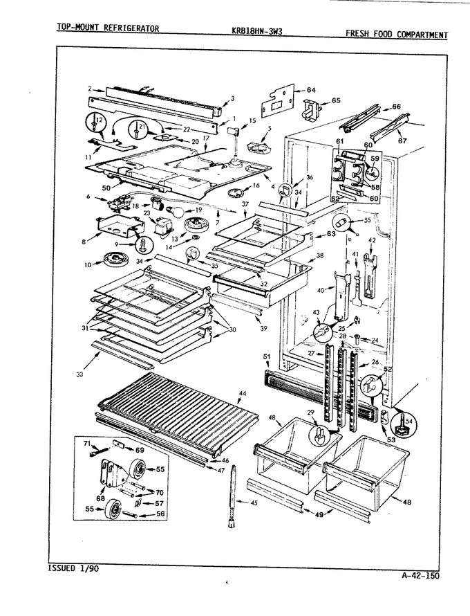 Diagram for KRB18HA3W3 (BOM: 9D35A)