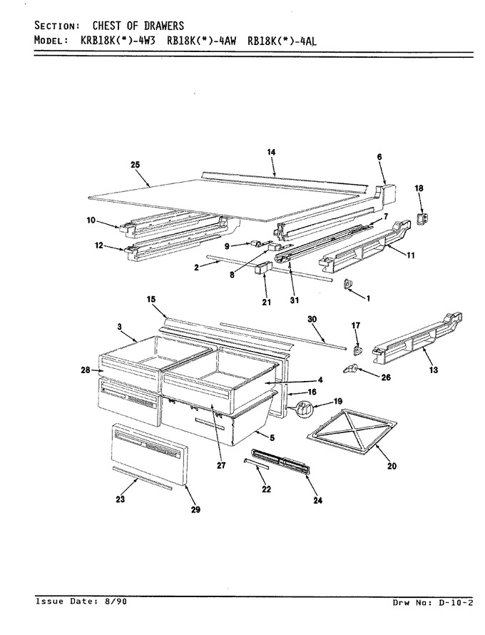 Diagram for KRB18KA4W3 (BOM: AF41A)
