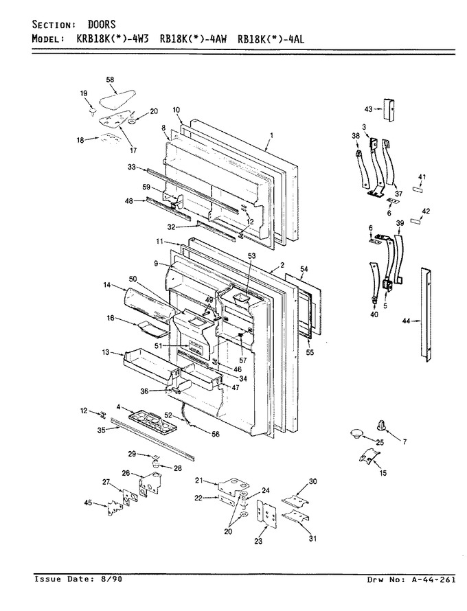 Diagram for RB18KA-4AW (BOM: AG43B)