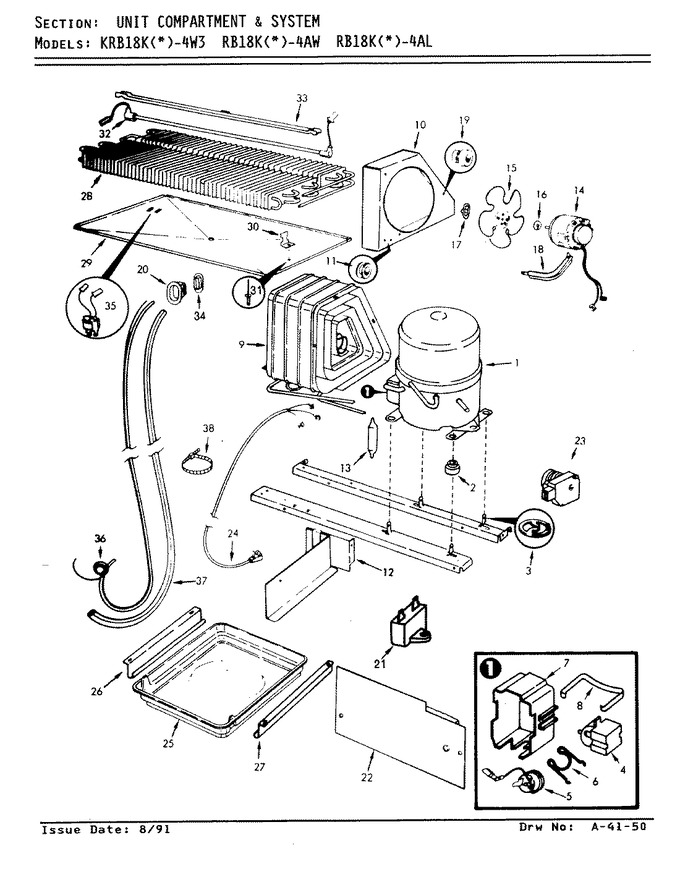 Diagram for KRB18KA4W3 (BOM: AF42A)