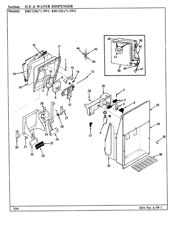 Diagram for KRC22KA3W2 (BOM: AP36A)