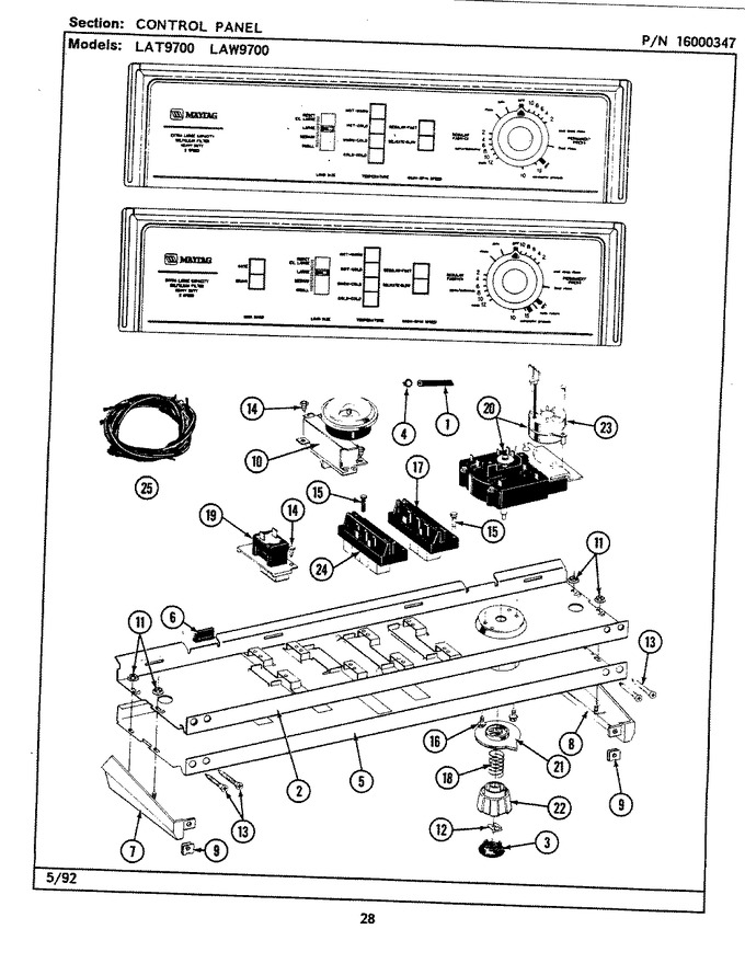Diagram for LAT9700AAW
