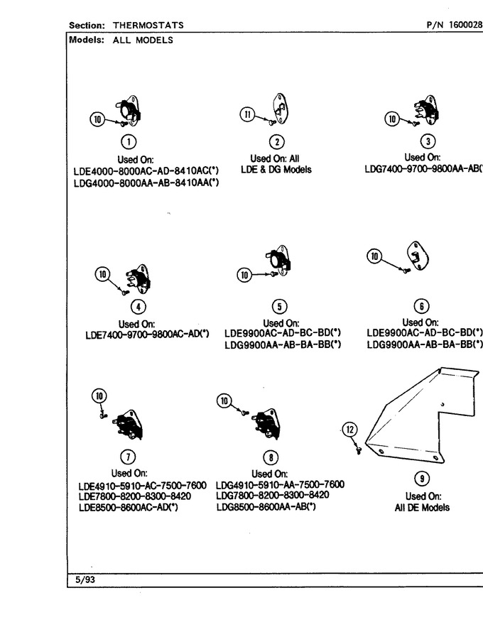Diagram for LDG8600AAL