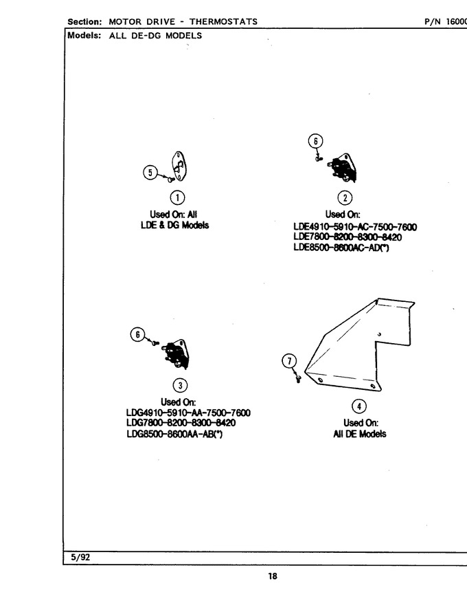 Diagram for LDG7500ABW