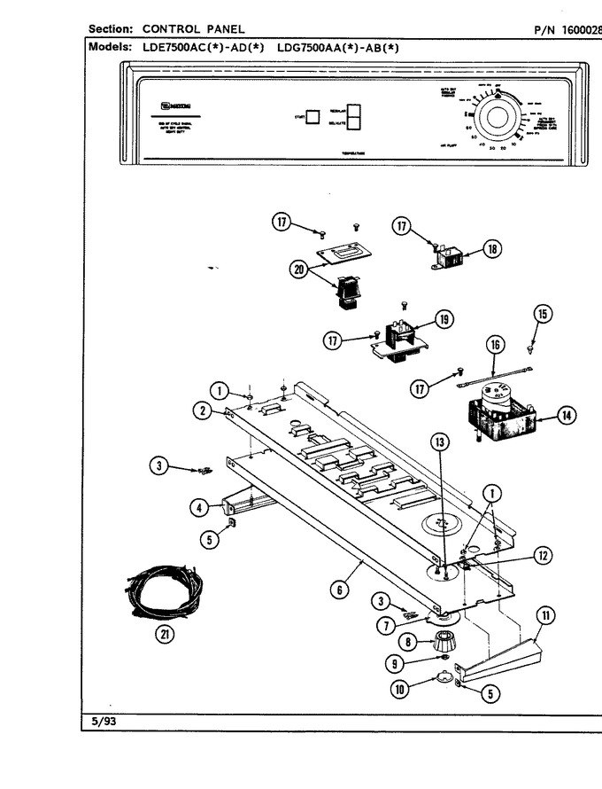 Diagram for LDE7500ACW