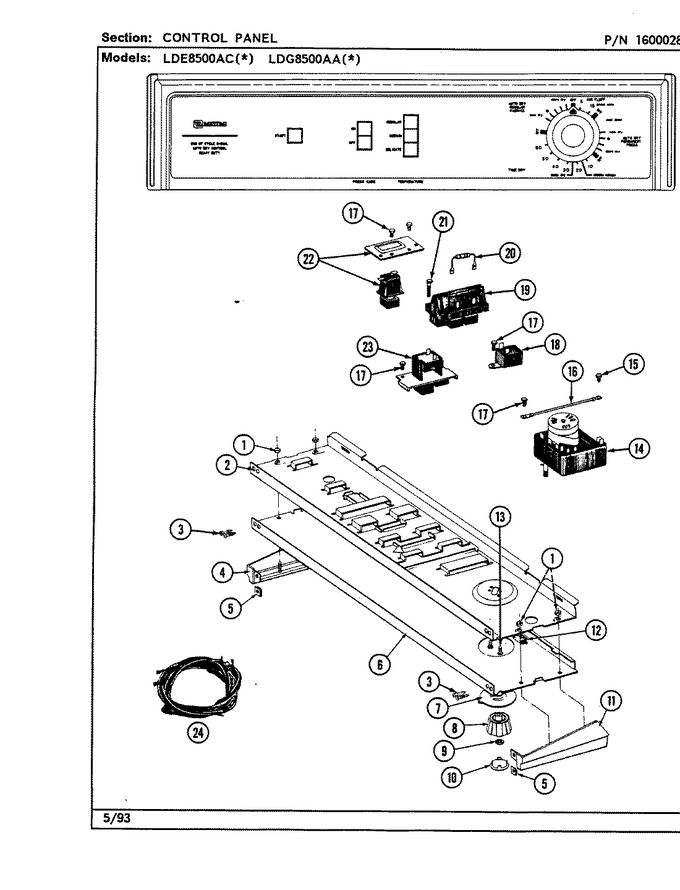 Diagram for LDG8500AAW