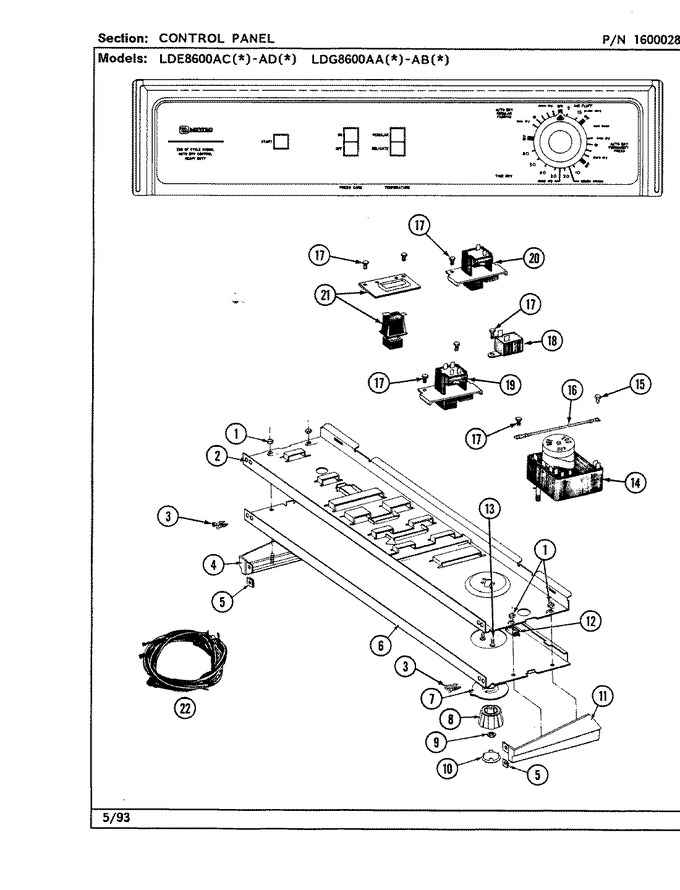 Diagram for LDE8600ACL