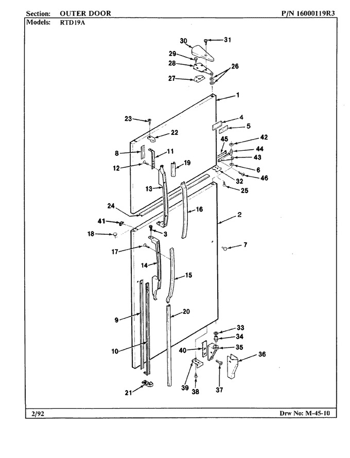 Diagram for RTD19A (BOM: 9E11A)