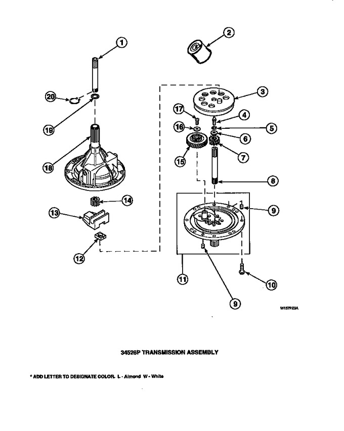 Diagram for LW8413W2B (BOM: PLW8413W2 A)