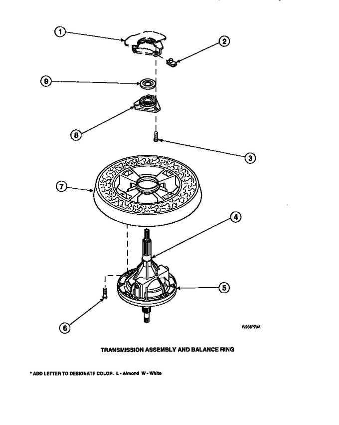 Diagram for LW8203W2 (BOM: PLW8203W2 A)