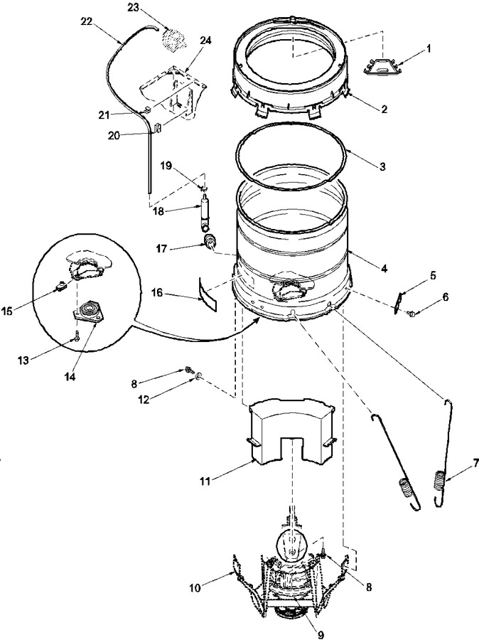 Diagram for LWA60AW (BOM: PLWA60AW)