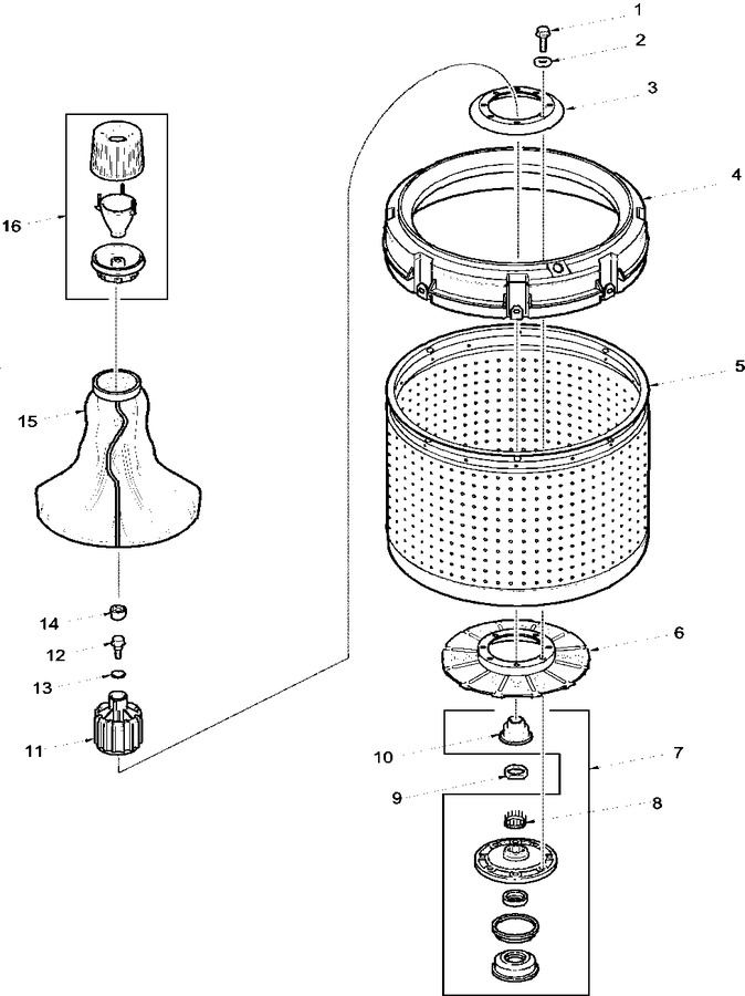 Diagram for LWA90AL (BOM: PLWA90AL)