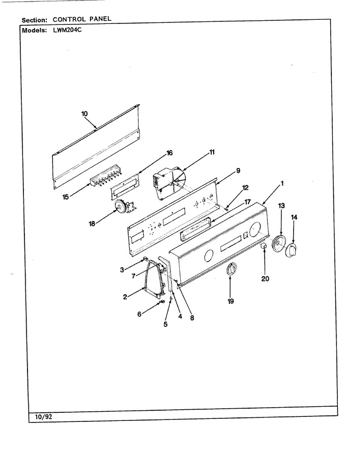 Diagram for LWM204HC