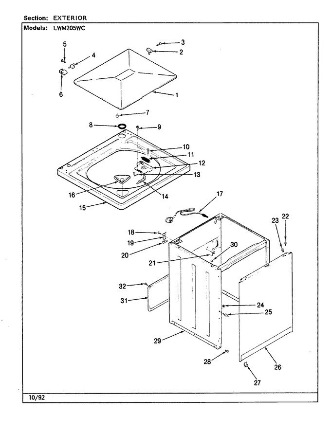 Diagram for LWM205WC
