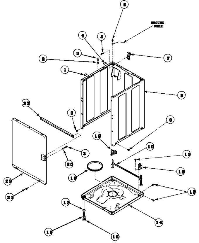 Diagram for LWS16AW (BOM: PLWS16AW)