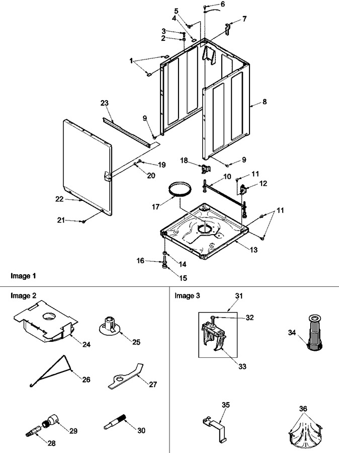 Diagram for LWS34AW (BOM: PLWS34AW)