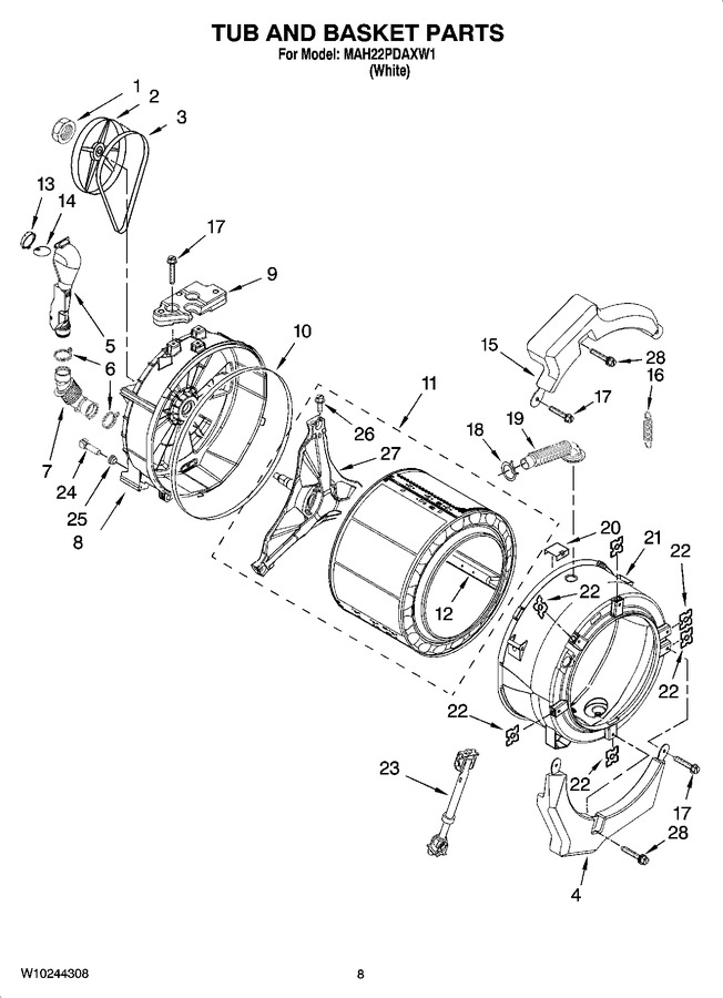 Diagram for MAH22PDAXW1