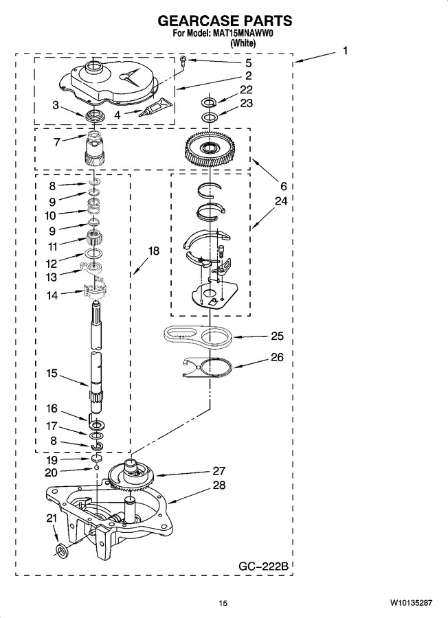 Diagram for MAT15MNAWW0
