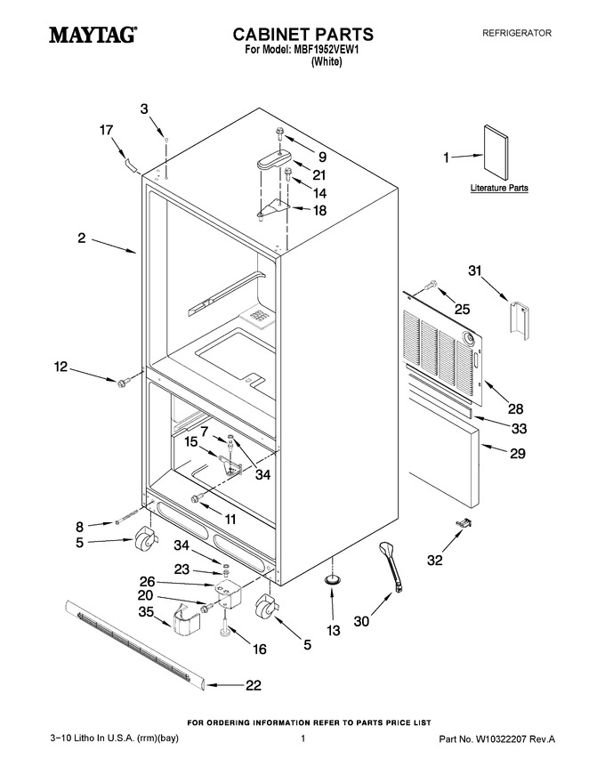 Diagram for MBF1952VEW1