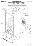Diagram for 01 - Cabinet Parts