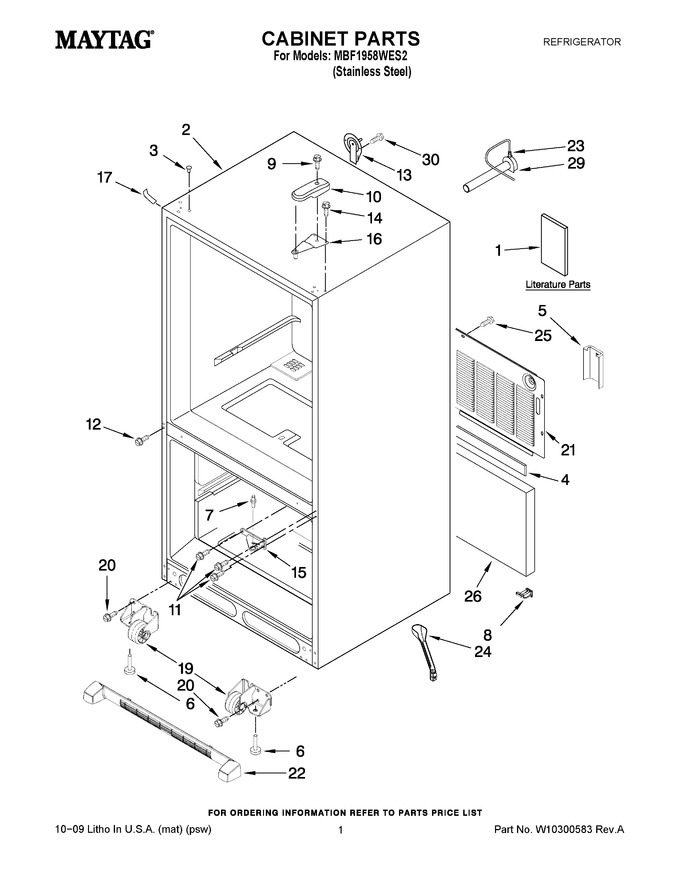 Diagram for MBF1958WES2