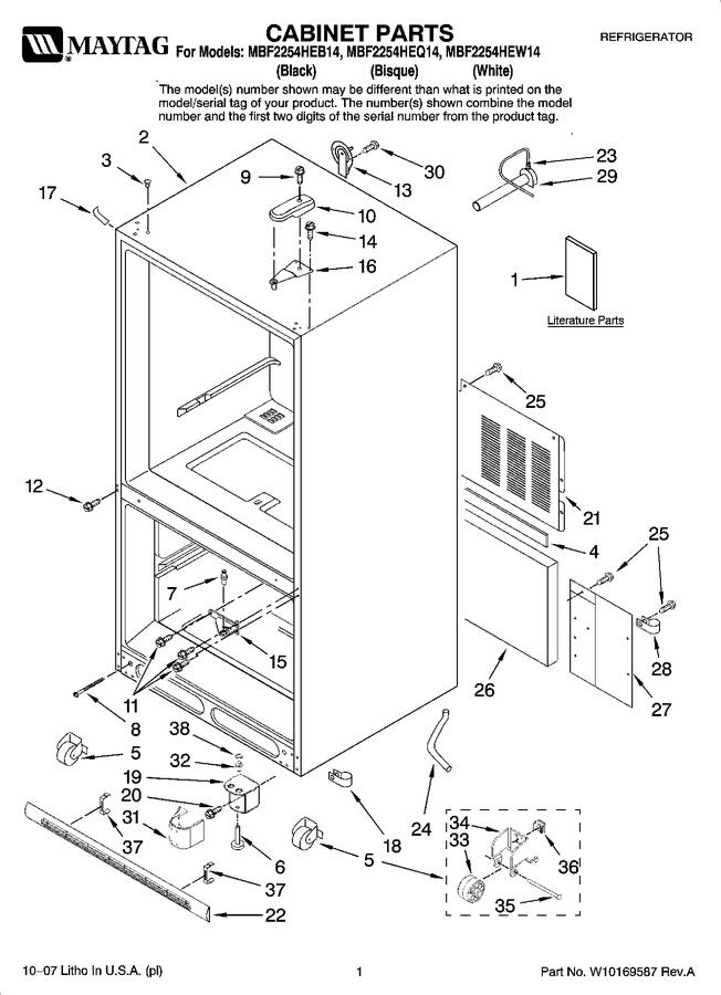 Diagram for MBF2254HEW14