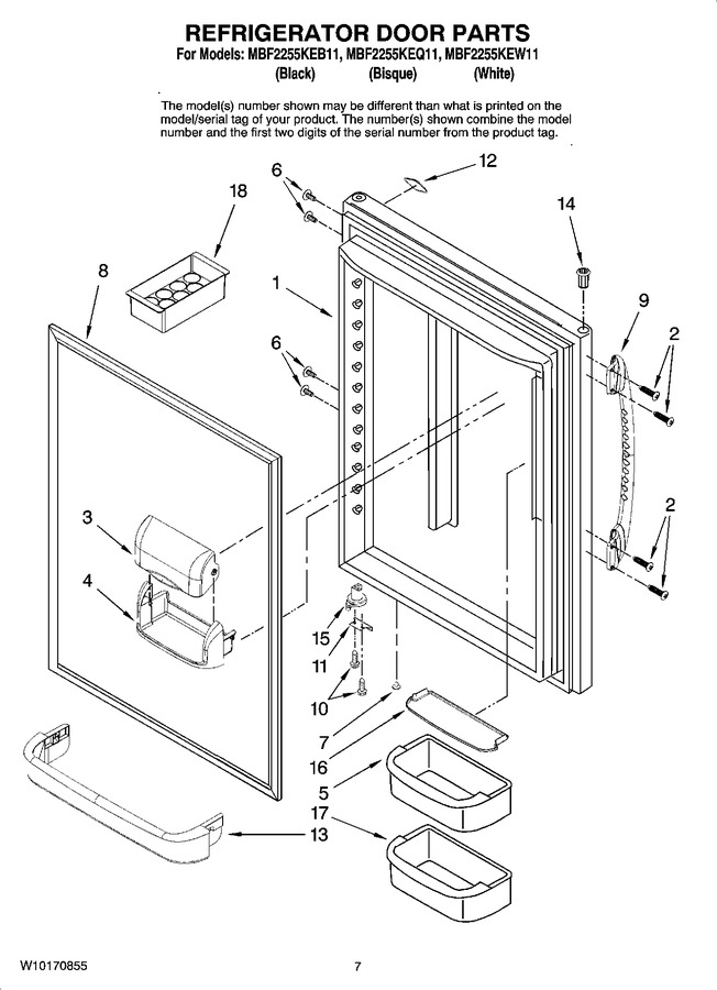 Diagram for MBF2255KEW11