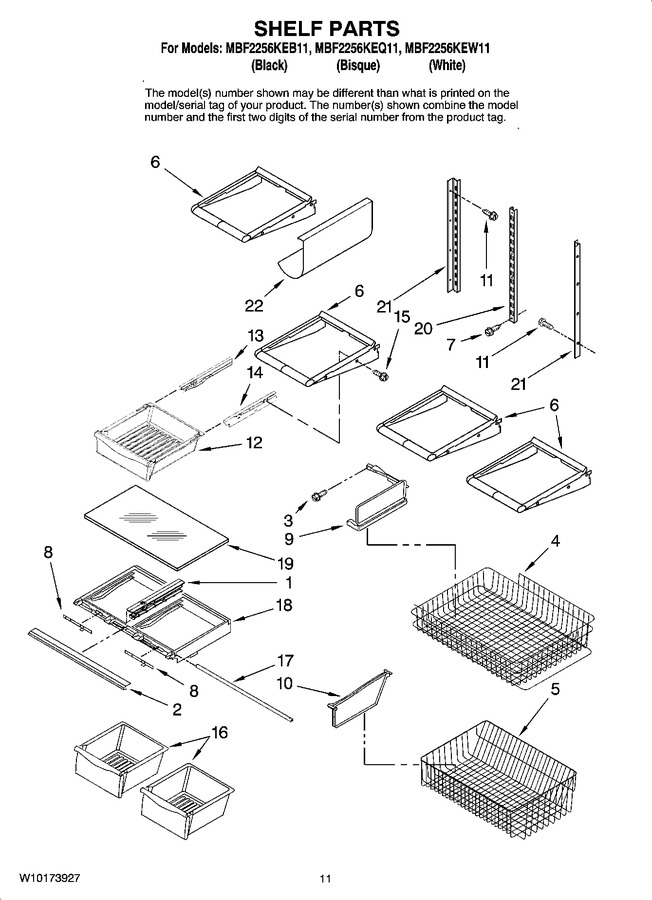 Diagram for MBF2256KEW11