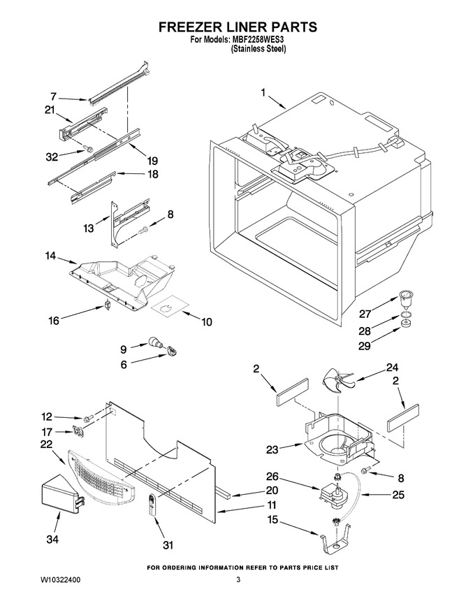 Diagram for MBF2258WES3