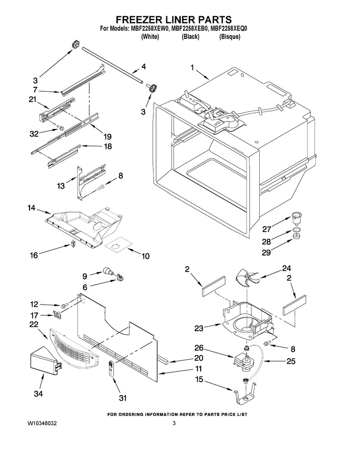 Diagram for MBF2258XEW0