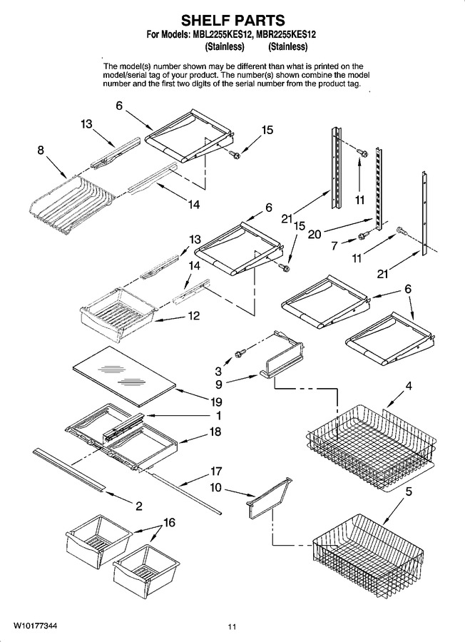 Diagram for MBR2255KES12