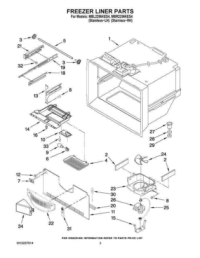 Diagram for MBR2256KES4
