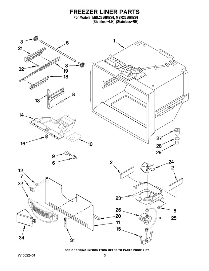 Diagram for MBR2256KES6
