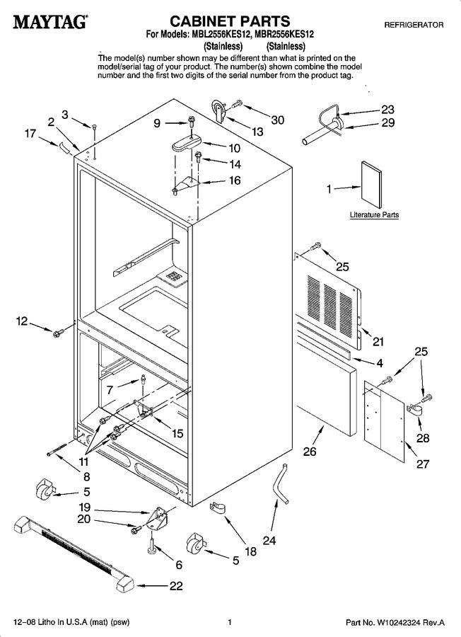 Diagram for MBL2556KES12