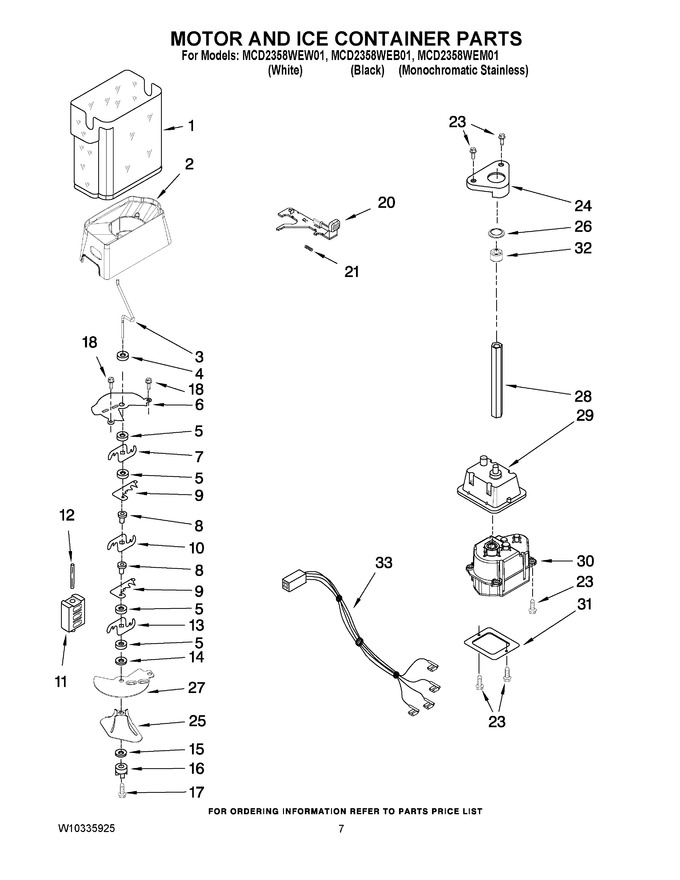 Diagram for MCD2358WEW01